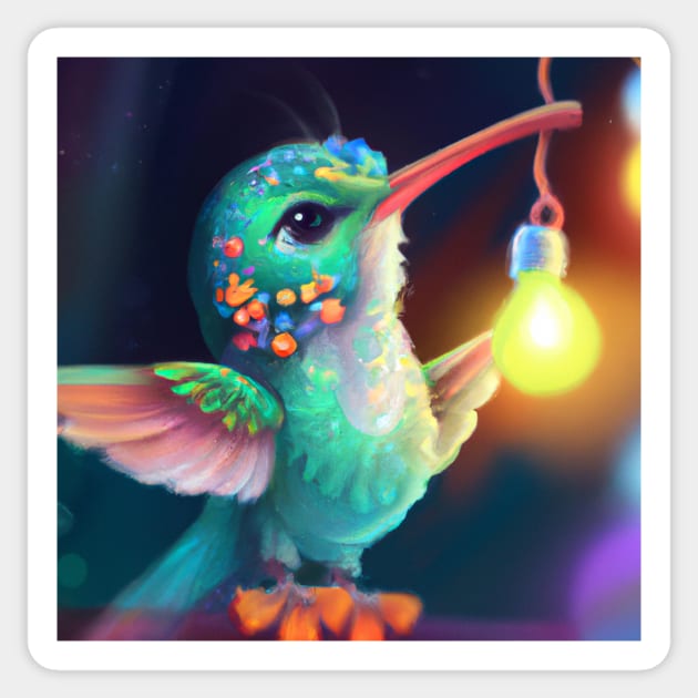 Cute Hummingbird Drawing Sticker by Play Zoo